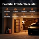 Efurden 2500W Portable Gas Inverter Generator