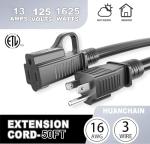 50 ft Waterproof Heavy Duty Extension Cord