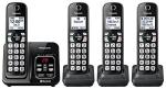 Panasonic Cordless Phone System with Bluetooth and 4 Handsets