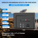 Powkey 100W Portable Power Station for Camping