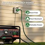 10FT Heavy Duty NEMA L14-20 Generator Extension Cord