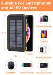 Solar Power Bank 36800mAh with Fast Charging