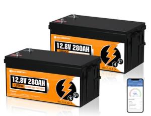 ECO-WORTHY 12V 280Ah Lithium Battery 2-Pack