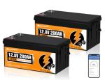 ECO-WORTHY 12V 280Ah Lithium Battery 2-Pack