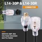 MaxWorks 25 Ft. Heavy Duty 4-Prong Generator Cord