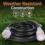 MaxWorks 25 Ft. Heavy Duty 4-Prong Generator Cord