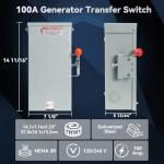 100A Double-Throw Generator Transfer Switch 24000W