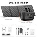 Portable Solar Generator 300W with 40W Panels