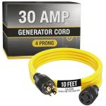 Houseables 30 Amp Heavy Duty Generator Cord 10FT