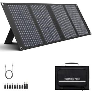 40W Portable Solar Panel Charger for Power Stations