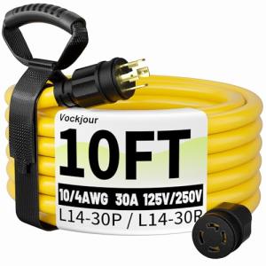 10FT 30 Amp Heavy Duty Generator Cord