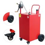 Red 45-Gallon Fuel Tank with Pump and Casters