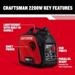 Craftsman 1700W Portable Inverter Generator