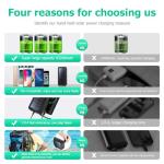 Portable 63200mAh Solar Power Bank with Hand Crank