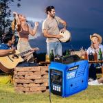 POXURIO 2450-Watt Quiet Portable Inverter Generator