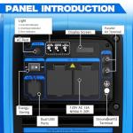 POXURIO 2450-Watt Quiet Portable Inverter Generator