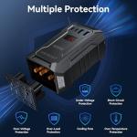 400W Car Power Inverter with USB and AC Ports