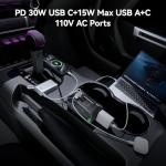 400W Car Power Inverter with USB and AC Ports