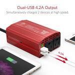 BESTEK 300W Power Inverter with USB Fast Charging
