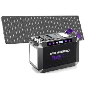 Marbero 172Wh Solar Generator with 40W Panel