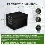 VANIZY Waterproof Generator Cover with Operating Window