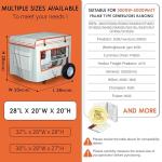 Heavy Duty Waterproof Generator Cover for All Seasons