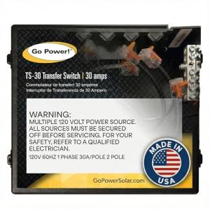 Go Power! TS-30 30 Amp Automatic Transfer Switch