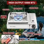 MOZODAWN Dual Fuel Portable Camping Stove 10500 BTU