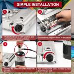 MOZODAWN Dual Fuel Portable Camping Stove 10500 BTU