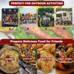 MOZODAWN Dual Fuel Portable Camping Stove 10500 BTU