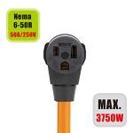 30Amp to 50Amp Generator Welder Adapter Cable