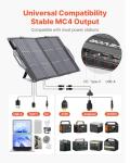 VEVOR Portable 100W Bifacial Solar Panel Charger