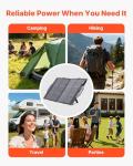 VEVOR Portable 100W Bifacial Solar Panel Charger