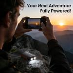 20000mAh Solar Power Bank with LED Flashlight