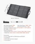 VEVOR Portable 100W Bifacial Solar Panel Charger