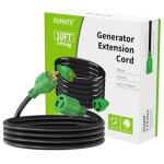 RVMATE 30 Amp Generator Extension Cord, 10 Feet