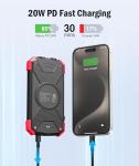 BLAVOR 10,000mAh Solar Power Bank with Flashlight