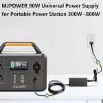 MJPOWER 90W Universal AC Adapter for Power Stations
