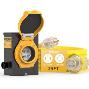 30 Amp Heavy Duty Generator Extension Cord 25FT