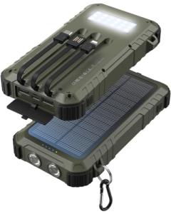 Uukto 45800mAh Solar Power Bank with Flashlight