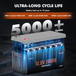 12V 280Ah LiFePO4 Bluetooth Lithium Battery