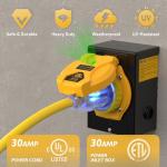 30 Amp Heavy Duty Generator Extension Cord 25FT
