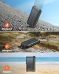 Uukto 45800mAh Solar Power Bank with Flashlight