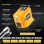 200W Portable Power Inverter for DeWALT 20V