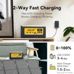 BALDR Portable Power Station 28000mAh, 90Wh LiFePO4 Battery Backup Camping Solar Generator Fast Charging with AC Outlet 150W Peak Power Bank for Home Backup Outdoor Emergency