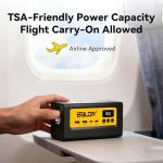 BALDR Portable Power Station 28000mAh, 90Wh LiFePO4 Battery Backup Camping Solar Generator Fast Charging with AC Outlet 150W Peak Power Bank for Home Backup Outdoor Emergency