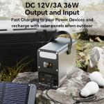 Power Bank 60000mAh Power Station High Capacity Fast Charging PD 65W LiFePO4 Portable Outdoor Generator with DC 12V/3A Output & LCD Display Battery Bank for iPhone 17, Samsung, iPad,MacBook & Camping