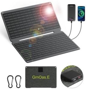 20W Portable Foldable Solar Panel with USB Outputs