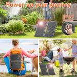 20W Portable Foldable Solar Panel with USB Outputs