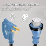 50FT 50 Amp RV Generator Extension Cord